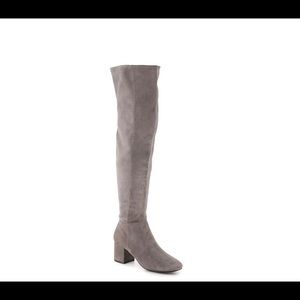 Beautiful Cole Haan over the knee grey suede boots. Barely worn, comfortable!